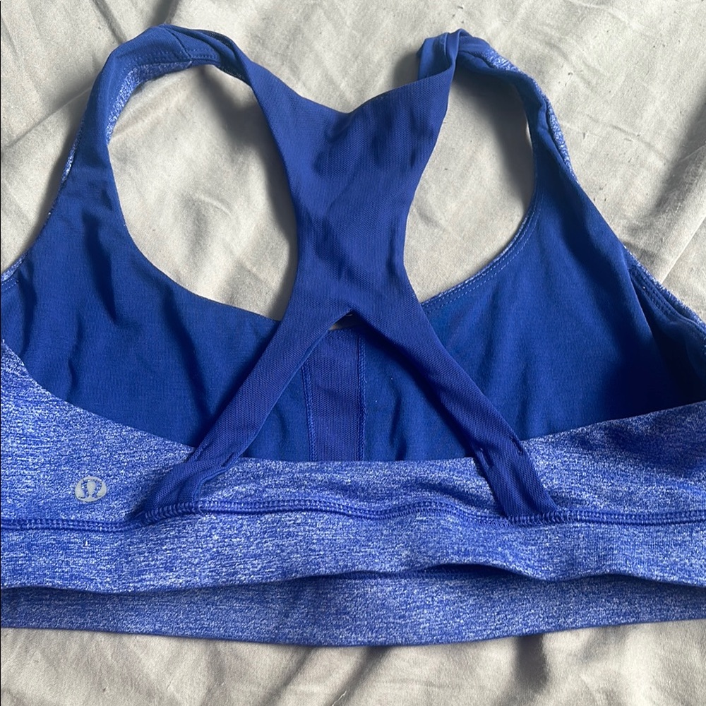 Lululemon Blue Sports Bra with Racerback Design